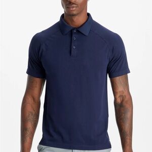 NWT, Fabletics, Men’s The Training Day Polo, Navy, Medium